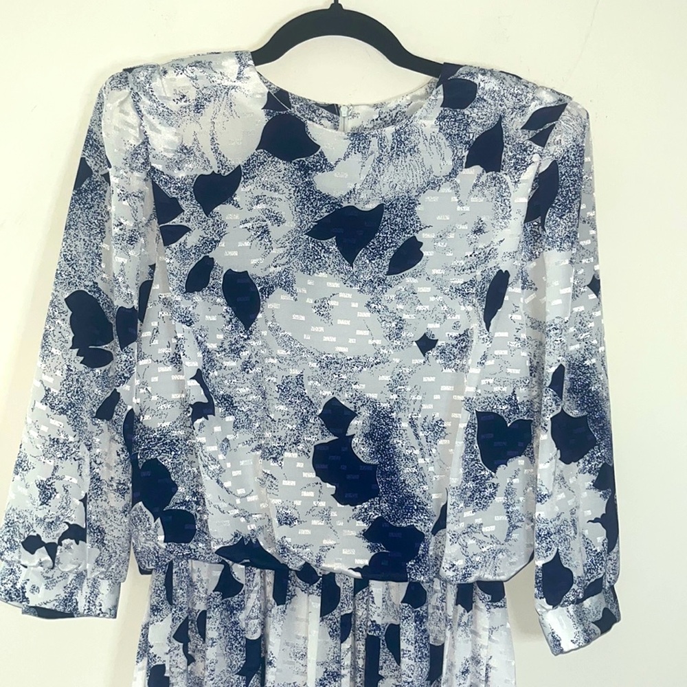 Vintage V.L.P. Blue and white dress